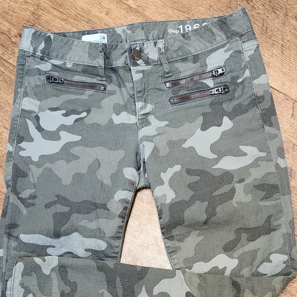 GAP Denim - GAP Always Skinny Camouflage Moto Jeans - Sz 28